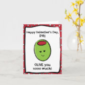 Carte Saint Valentin pour Pa (Fleur jaune)