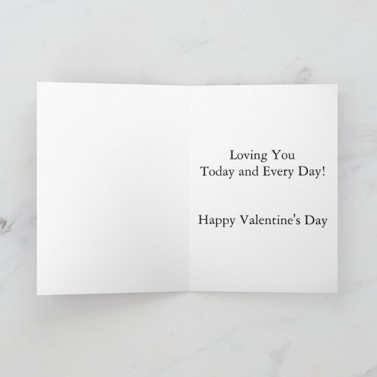 Carte Saint Valentin pour papa (Intérieur)