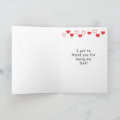 Carte Saint-Valentin pour papa (Intérieur)