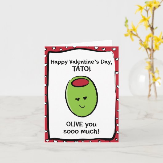 Carte Saint Valentin pour Táto (Fleur jaune)