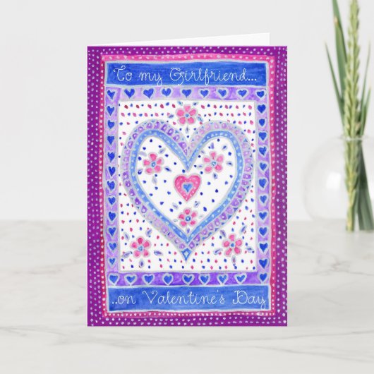 Carte Saint Valentin pour une amie (Devant)