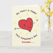 Carte Saint Valentin pour votre carte spéciale (Fleur jaune)