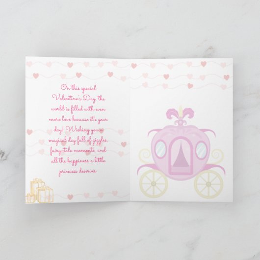 Carte Saint Valentin - Princesse (Intérieur)