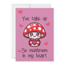 Carte Saint-Valentin Pun - Champignons
