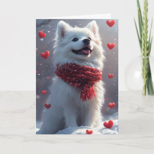 Carte Saint-Valentin rêveur pour Eskimo Américain (Devant)