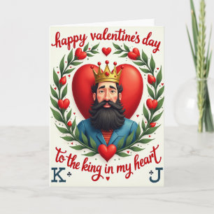 Carte Saint-Valentin Roi des Cœurs
