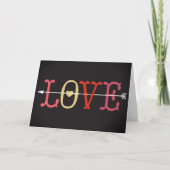 Carte Saint-Valentin Romantique de Style Rétro (Devant)