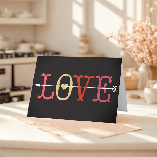 Carte Saint-Valentin Romantique de Style Rétro