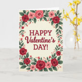 Carte Saint-Valentin Rose (Fleur jaune)