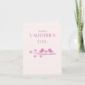 Carte Saint Valentin rose (Devant)