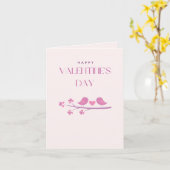 Carte Saint Valentin rose (Fleur jaune)