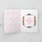 Carte Saint-Valentin Rose (Intérieur)