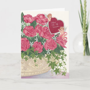 Carte Saint-Valentin Rose