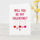 Carte Saint-Valentin Rouge (Fleur jaune)