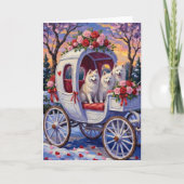 Carte Saint-Valentin Samoyède  (Devant)