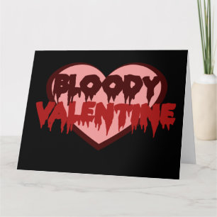 Carte Saint-Valentin sanglant