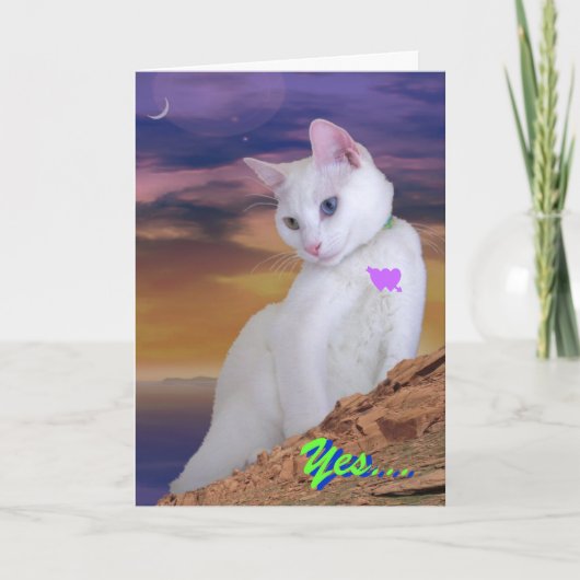 Carte Saint Valentin Serenity trône - Customisée (Devant)