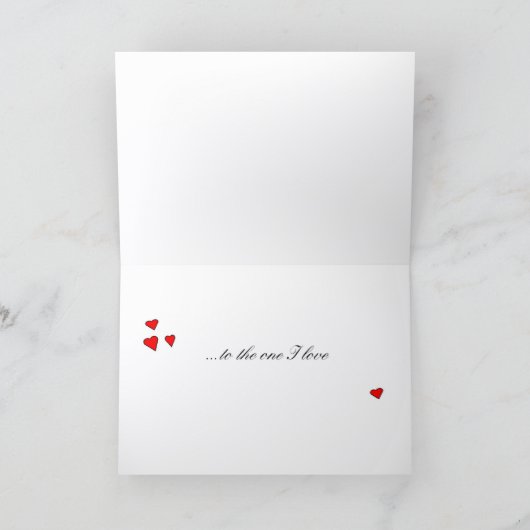 Carte Saint-Valentin - Simplement élégant (Intérieur)