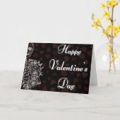 Carte Saint-Valentin squelette (Fleur jaune)