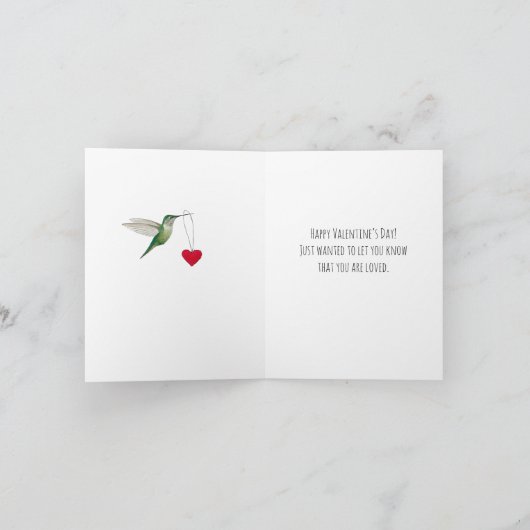 Carte Saint Valentin sur mesure (Intérieur)