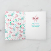 Carte Saint-Valentin sur mesure Axolotls rose (Intérieur)