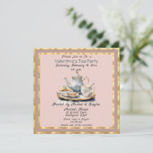 Carte Saint Valentin Tea Party (Debout devant)