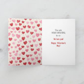 Carte Saint-Valentin Teddy Bear Cowboy Grandson (Intérieur)