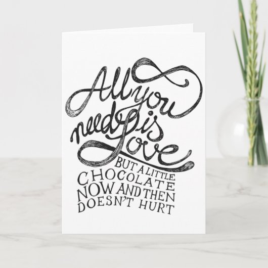 Carte Saint Valentin - Tout ce dont vous avez beso (Devant)