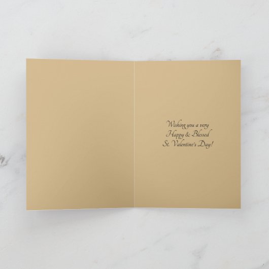 Carte Saint-Valentin traditionnelle de St (Intérieur)