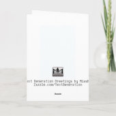 Carte Saint Valentin unique (Dos)