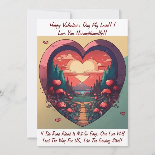 Carte Saint Valentin unique : Express Votre amour (Devant)