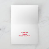 Carte Saint-Valentin Vache Longhorn Romantique (Intérieur)