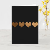 Carte Saint-Valentin Vintage Cœurs Mélanine Fierté Afric (Fleur jaune)