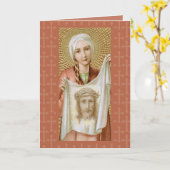 Carte Saint-Veronica de Jérusalem (JM 60) Salutation bla (Fleur jaune)