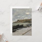 Carte Sainte-Adresse de Monet - Bateaux Mer Ciel nuageux (Devant/Arrière en situation)