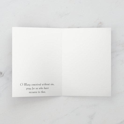 Carte Sainte Anne et Immaculée Conception Mary (Intérieur)