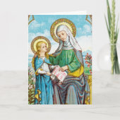 Carte Sainte-Anne néogothique et Marie jeune (SAU 29) (Devant)