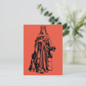 Carte Sainte Barbara Vierge et martyr (Debout devant)