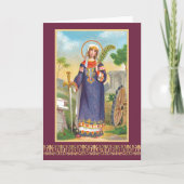 Carte Sainte Catherine d'Alexandrie en robe égyptienne (Devant)