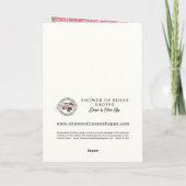 Carte Sainte Catherine de Sienne Prière religieuse Roses (Dos)