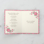 Carte Sainte Catherine de Sienne Prière religieuse Roses (Intérieur)