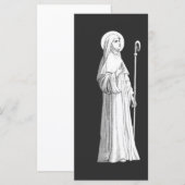 Carte Sainte Catherine de Sienne Vierge (Devant / Derrière)