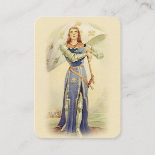 Carte sainte catholique de soldat de drapeau de St (Devant)