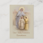 Carte Sainte catholique pour la première sainte co (Devant)