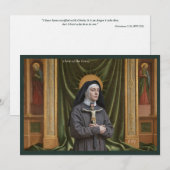 Carte Sainte Catholique | Sainte Claire de Montefa (Devant / Derrière)
