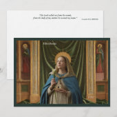 Carte Sainte Catholique | Sainte Etheldreda (Devant / Derrière)