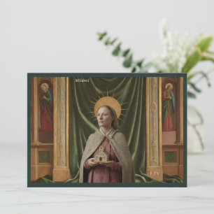 Carte Sainte Catholique Sainte Mildred de Thanet