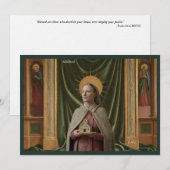 Carte Sainte Catholique | Sainte Mildred de Thanet (Devant / Derrière)
