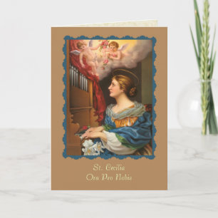 Carte Sainte Cécile Patronne des musiciens