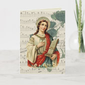Carte Sainte Cecilia Patronesse des Musiciens Religieux (Devant)